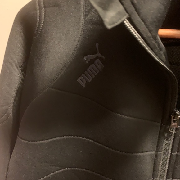 PUMA Black and Blue Men’s Sweater Zip Up Athletic Jacket Size M - Picture 4 of 5